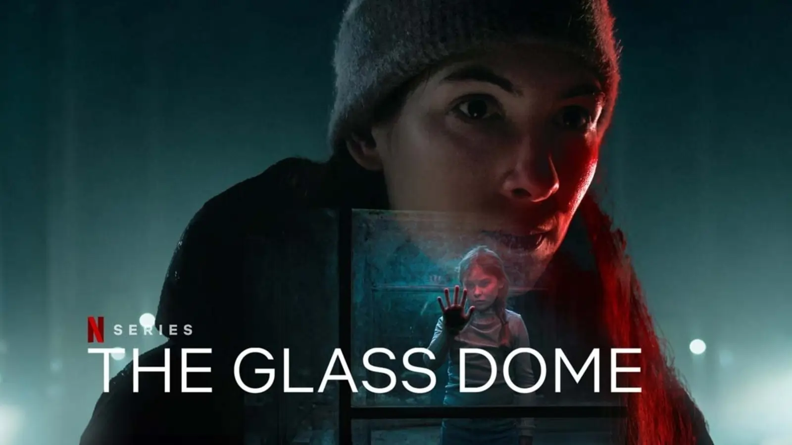 Netflix-serien "The Glass Dome" med en person i vinterkläder på Viking IPTV.