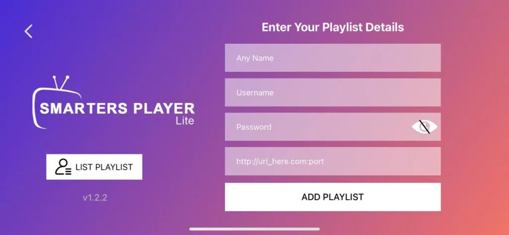 registrera dig för Viking IPTV-prenumerationen på Smarters Player Lite